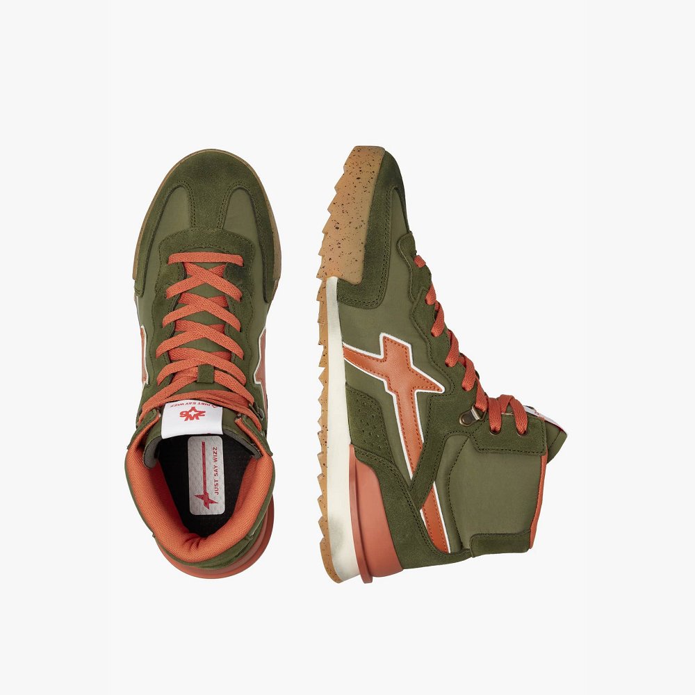 Basket W6YZ Army Green/Orange Homme | GDA-22717591